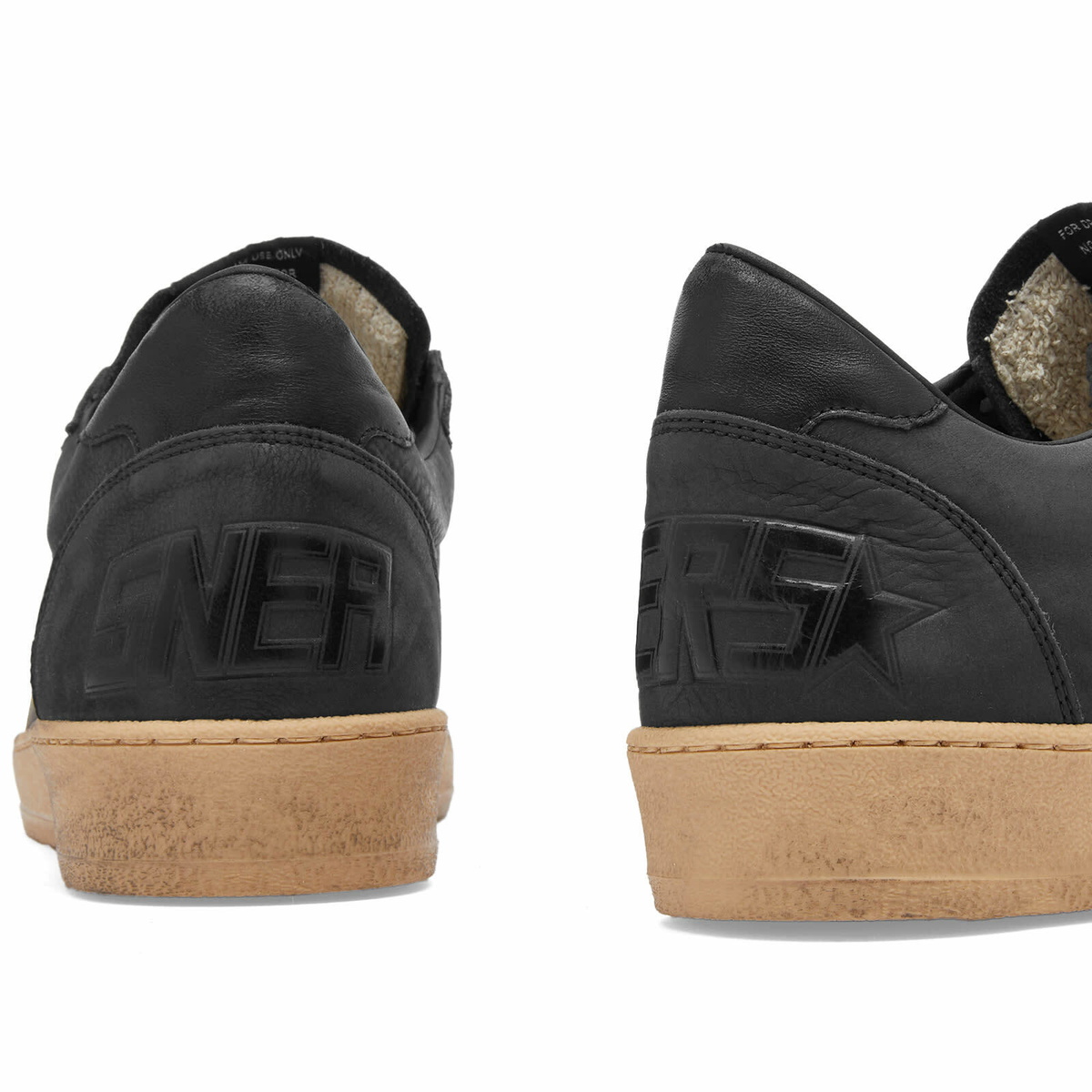 スニーカー Golden Goose Ball-Star Sneakers With Grey Suede And Black Golden Goose - Ballstar Gray Leather & Black Star Sneaker