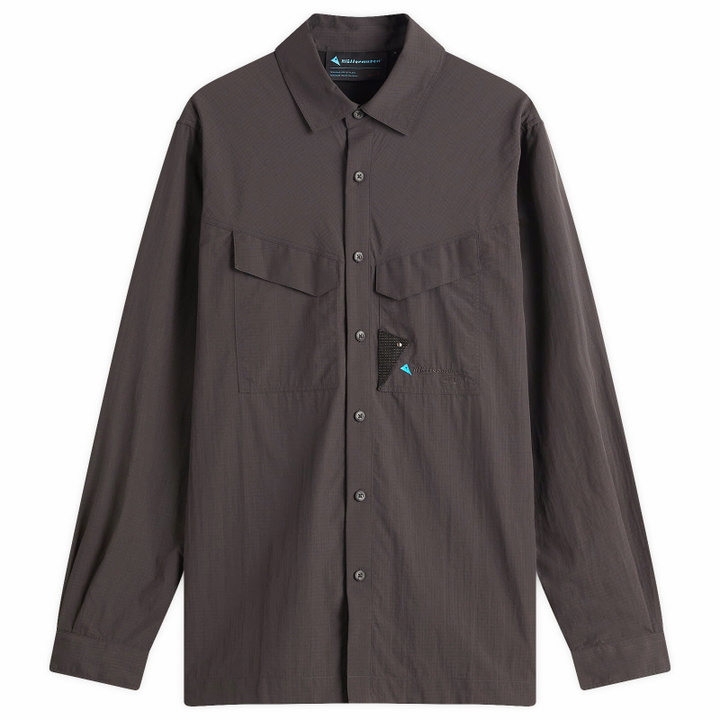 Photo: Klättermusen Men's Syn Long Sleeve Shirt in Raven