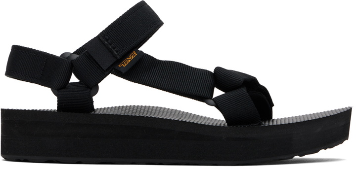 Photo: Teva Black Midform Universal Sandals