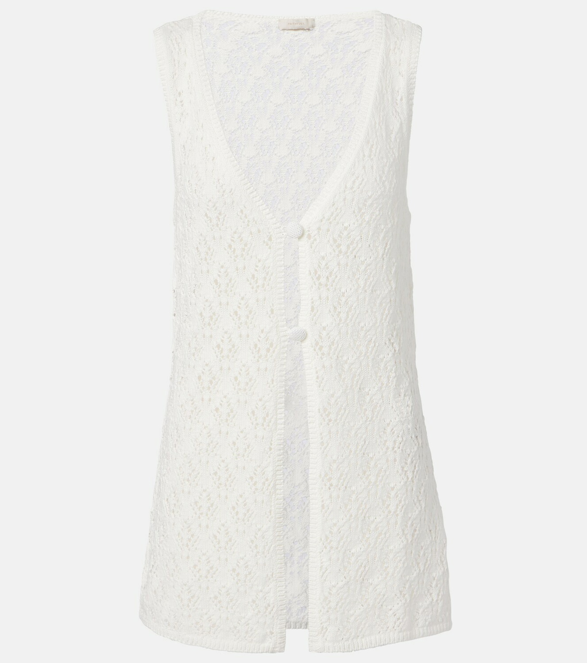 Faithfull Fio pointelle cotton vest