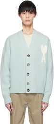AMI Paris Blue Ami de Cœur Cloud Cardigan