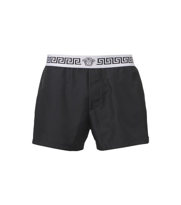 Photo: Versace Greca swim trunks