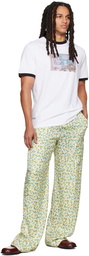 Cormio Yellow Floral Cargo Pants