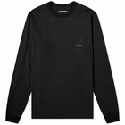 Neighborhood Men's Long Sleeve Classic Pocket T-Shirt in Black