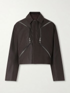 Rick Owens - Temple Heizer Mac Oversized Cotton-Blend Satin Jacket - Gray