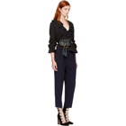 See by Chloe Navy Crepe Sable Trousers