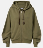 Loewe Flamenco cotton and cashmere zip-up hoodie