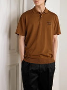 Wacko Maria - Logo-Embroidered Cotton Polo Shirt - Brown