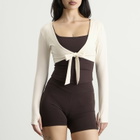 TALA Women's Tie Reversible Long Sleeve Top in Coconut Milk