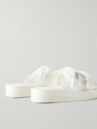 Suicoke - Moto-VPO Webbing-Trimmed Canvas Slides - White