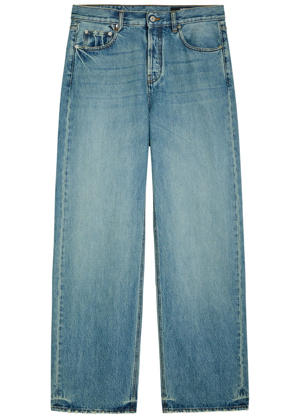 Photo: Jacquemus Le De-nimes Droit Wide-leg Jeans Blue