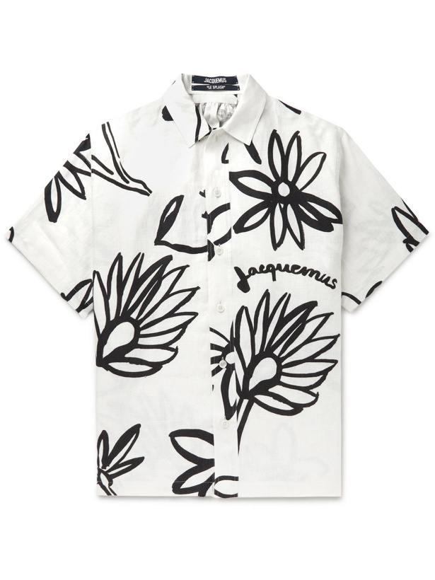 Photo: Jacquemus - Moisson Oversized Printed Linen Shirt - White