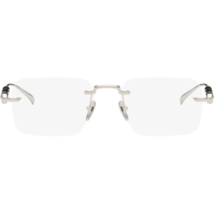 Photo: Gucci Silver Rectangular Glasses