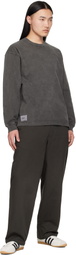 WTAPS Gray SIGN-OD Long Sleeve T-shirt