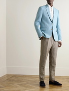 Paul Smith - Straight-Leg Pleated Linen and Wool-Blend Suit Trousers - Brown