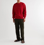 JW Anderson - Logo-Embroidered Loopback Cotton-Jersey Sweatshirt - Red