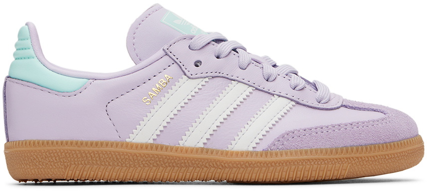 adidas Kids Little Kids Purple Samba OG Sneakers