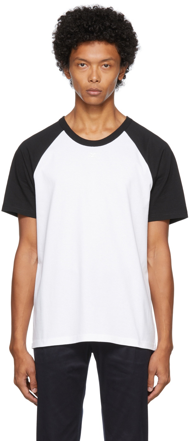 Courrèges White & Black Logo T-Shirt