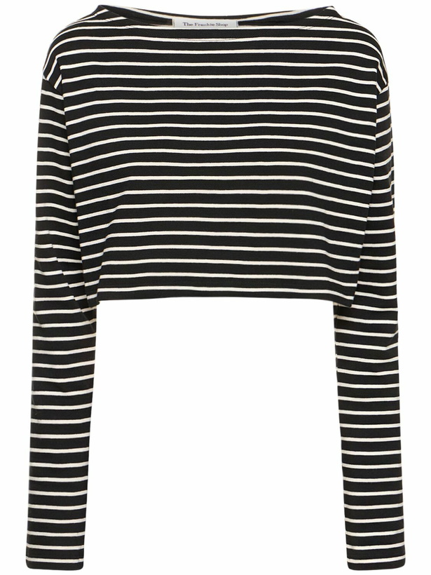 Photo: THE FRANKIE SHOP - Tilla Cotton Boatneck T-shirt