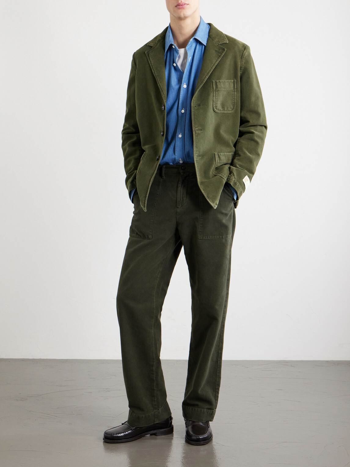 Massimo Alba - Baglieto Cotton Blazer - Green
