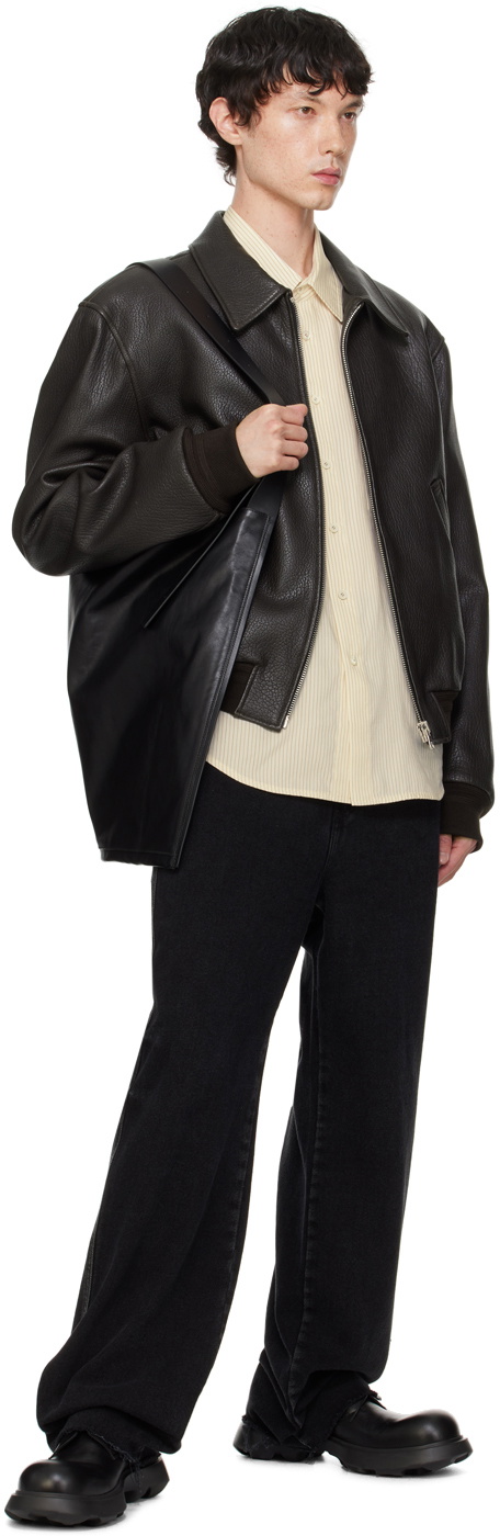 Recto Brown Ben Leather jacket Recto