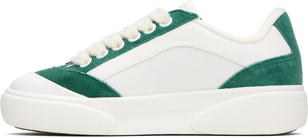 Casablanca White & Green Del Mar Sneakers