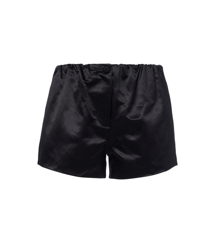 Photo: Posse Verity cotton and silk satin shorts