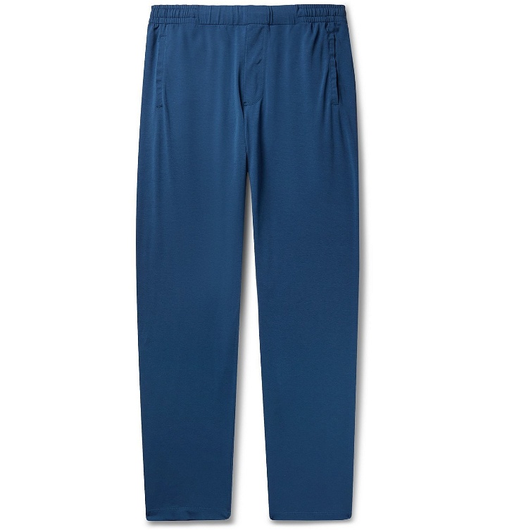 Photo: Hamilton and Hare - Stretch-Lyocell and Cotton-Blend Pyjama Trousers - Blue