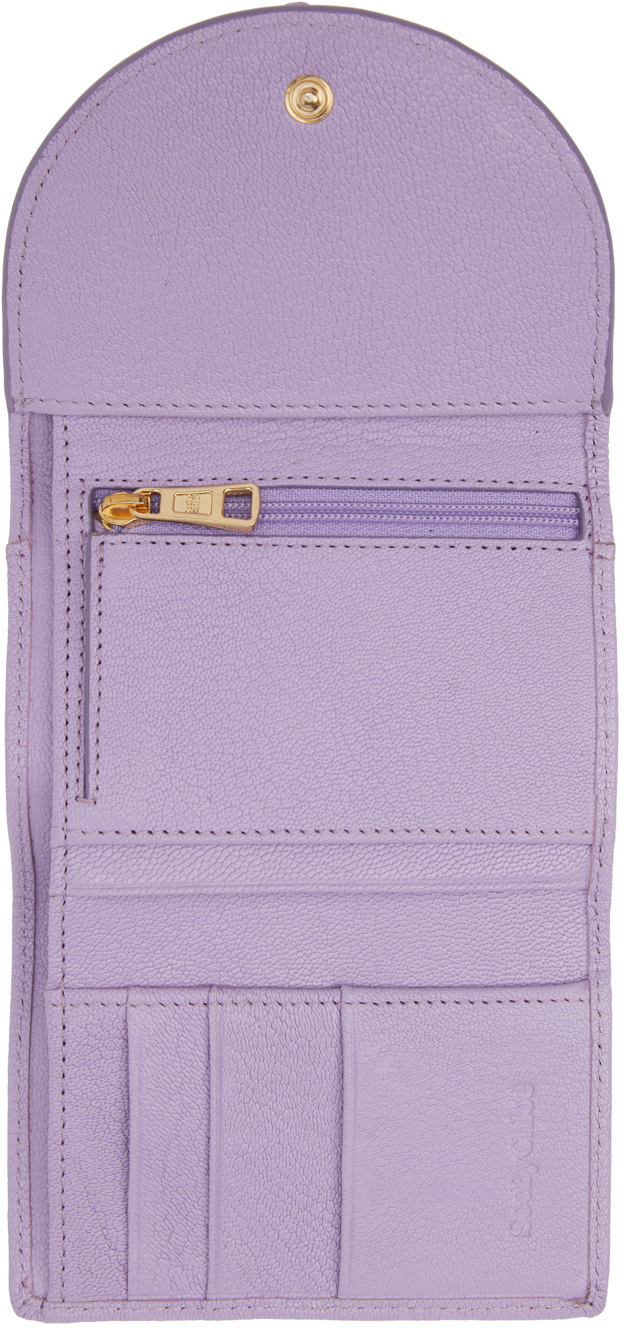 See by Chloé Purple Trifold Hana Wallet