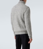 Herno Cable-knit wool jacket