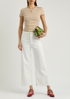 Paige Chantrelle Striped Ribbed-knit T-shirt Stripe