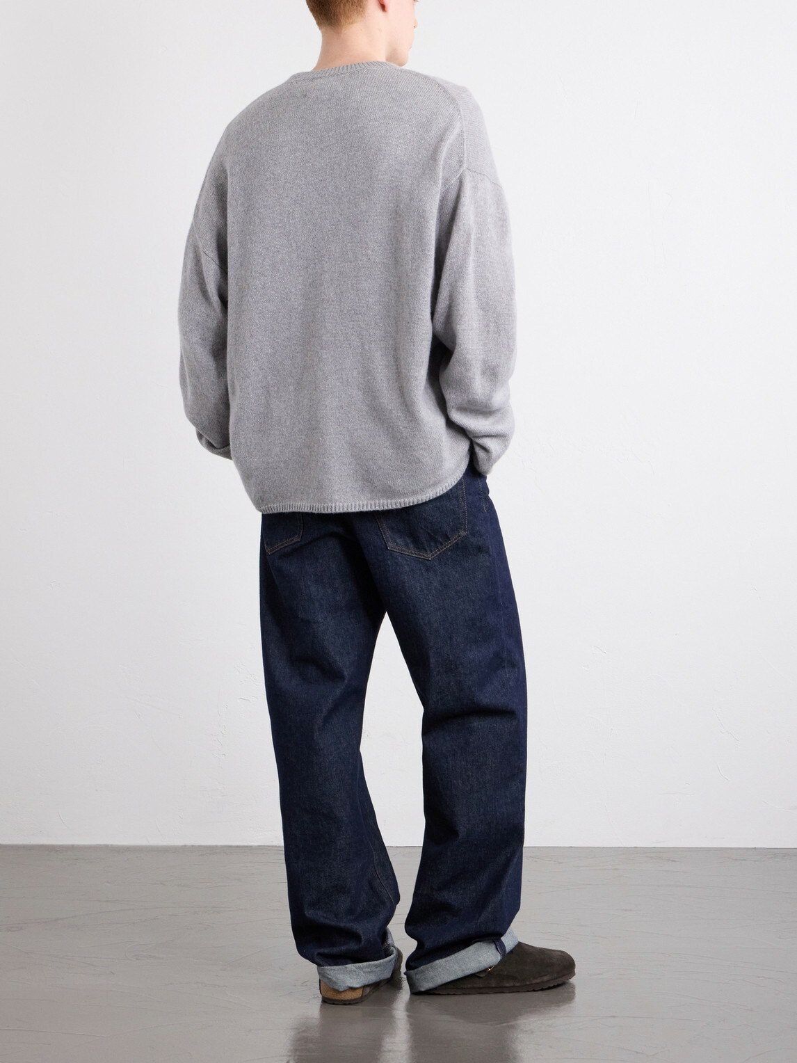 The Elder Statesman - Dume Brushed-Cashmere Sweater - Gray