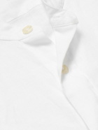 Frescobol Carioca - Jorge Grandad-Collar Linen Shirt - White