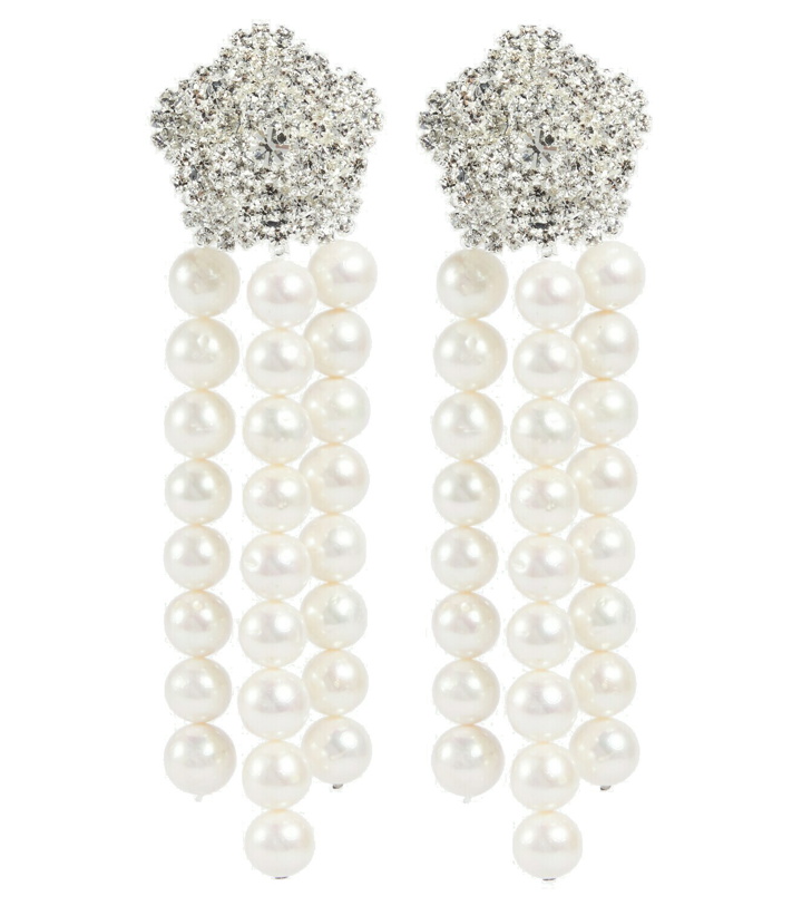 Photo: Magda Butrym - Crystal and pearl drop earrings