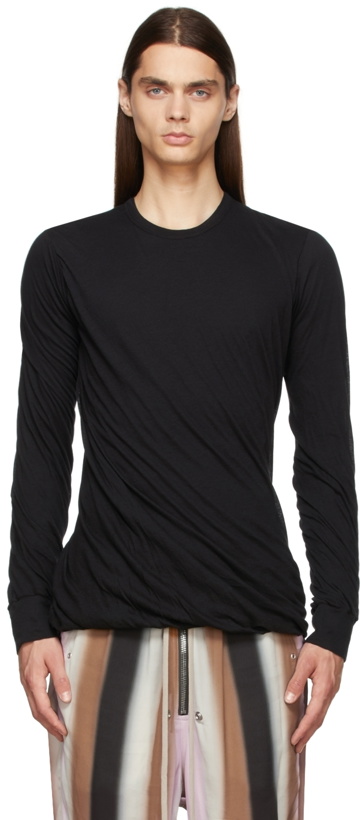 Photo: Rick Owens Black Double Long Sleeve T-Shirt