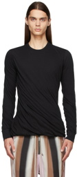 Rick Owens Black Double Long Sleeve T-Shirt