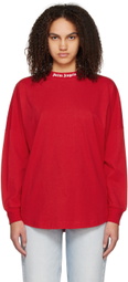 Palm Angels Red Classic Long Sleeve T-Shirt