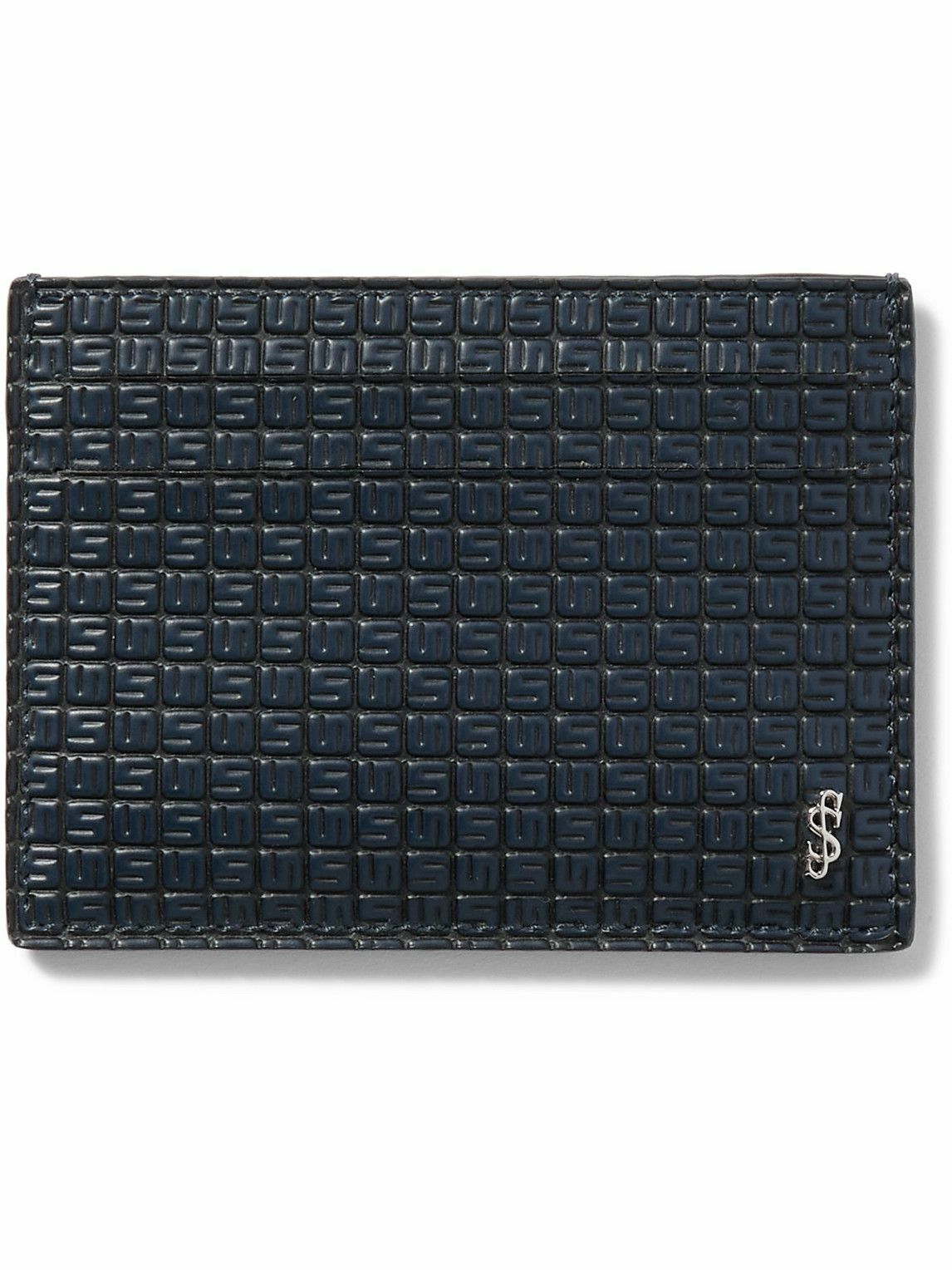 Serapian - Leather and Stepan Coated-Canvas Cardholder