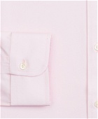 Brooks Brothers Men's Regent Regular-Fit Dress Shirt, Performance Non-Iron with COOLMAX, Ainsley Collar Twill | Pink