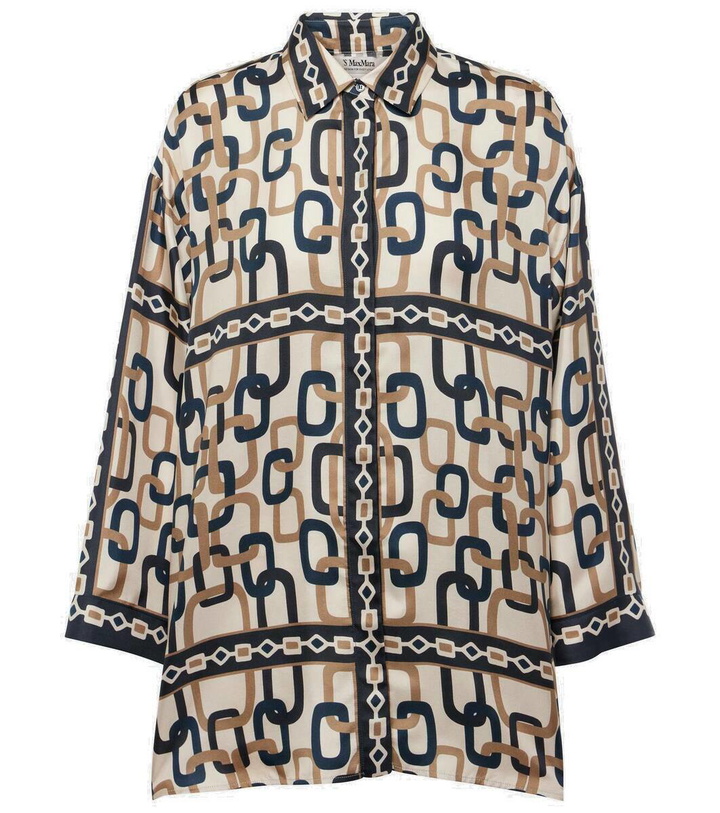 Photo: 'S Max Mara Adria printed silk shirt