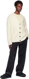 Jil Sander Off-White Button Cardigan