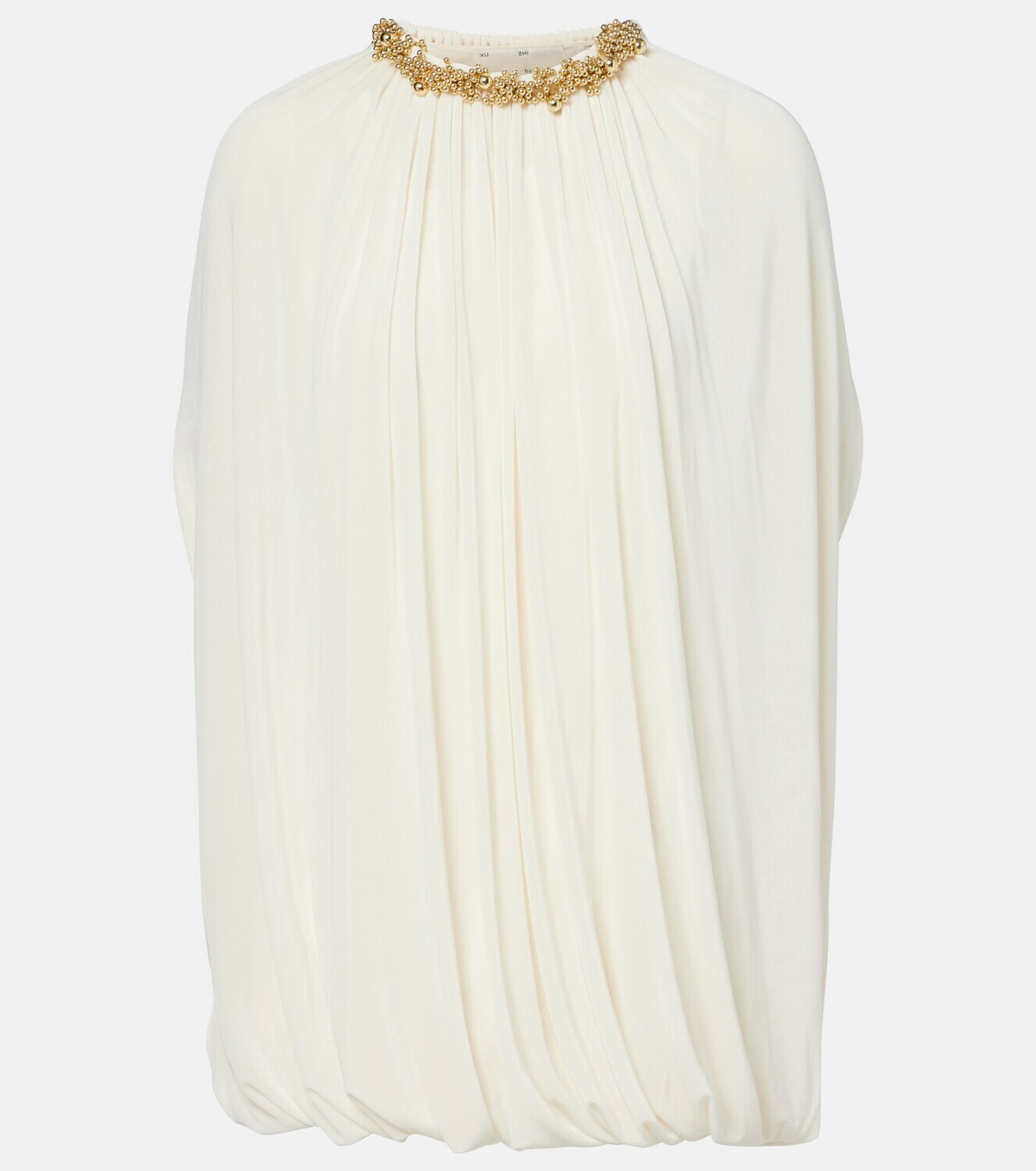 Xu Zhi Embellished draped minidress