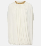 Xu Zhi Embellished draped minidress
