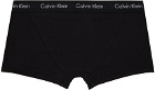 Calvin Klein Underwear Three-Pack Black Low-Rise Boxer Briefs