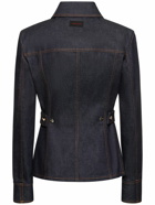 FERRAGAMO - Fitted Denim Shirt Jacket