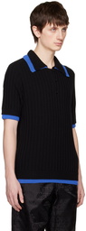 Moschino Black Contrast Trim Polo