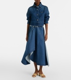 Givenchy Tape leather-trimmed mules