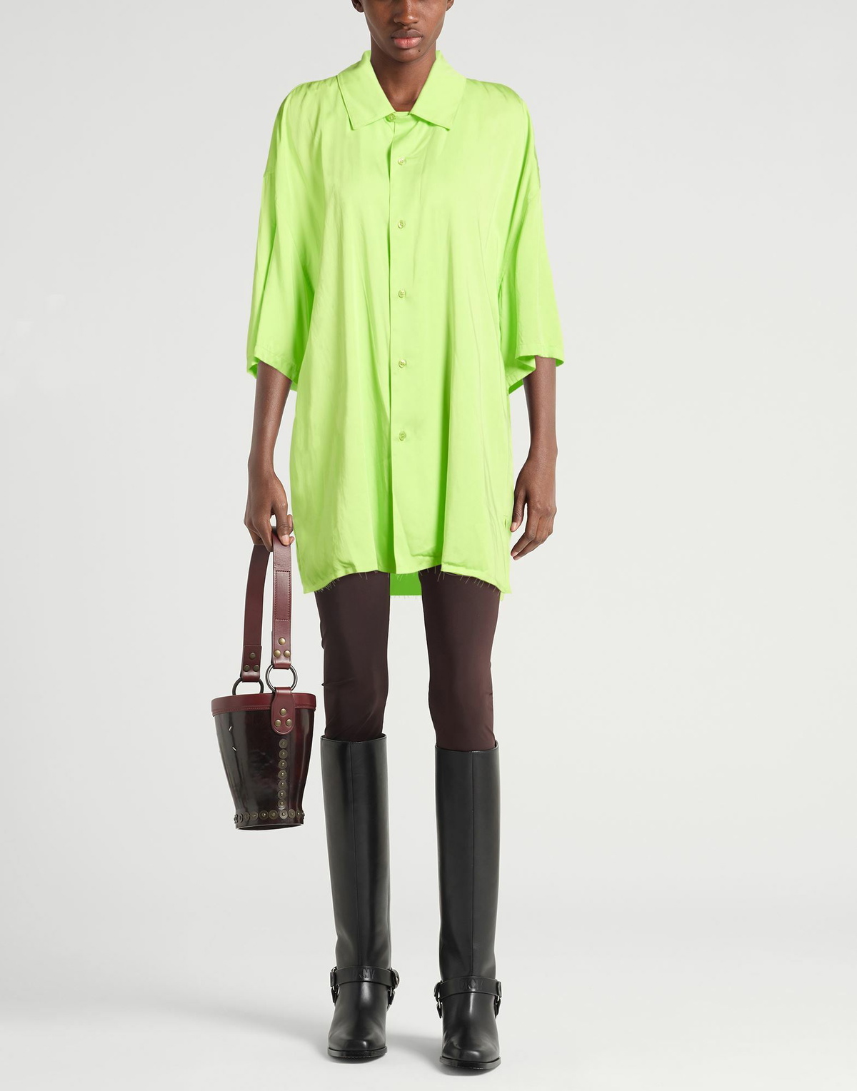 Martine Rose Womens Shirt Lime in Green