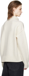 AMI Paris Off-White Ami de Cœur Turtleneck