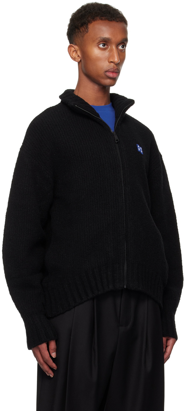 ADER error Black TRS Tag 01 Knit Zip-Up Sweater ADER error